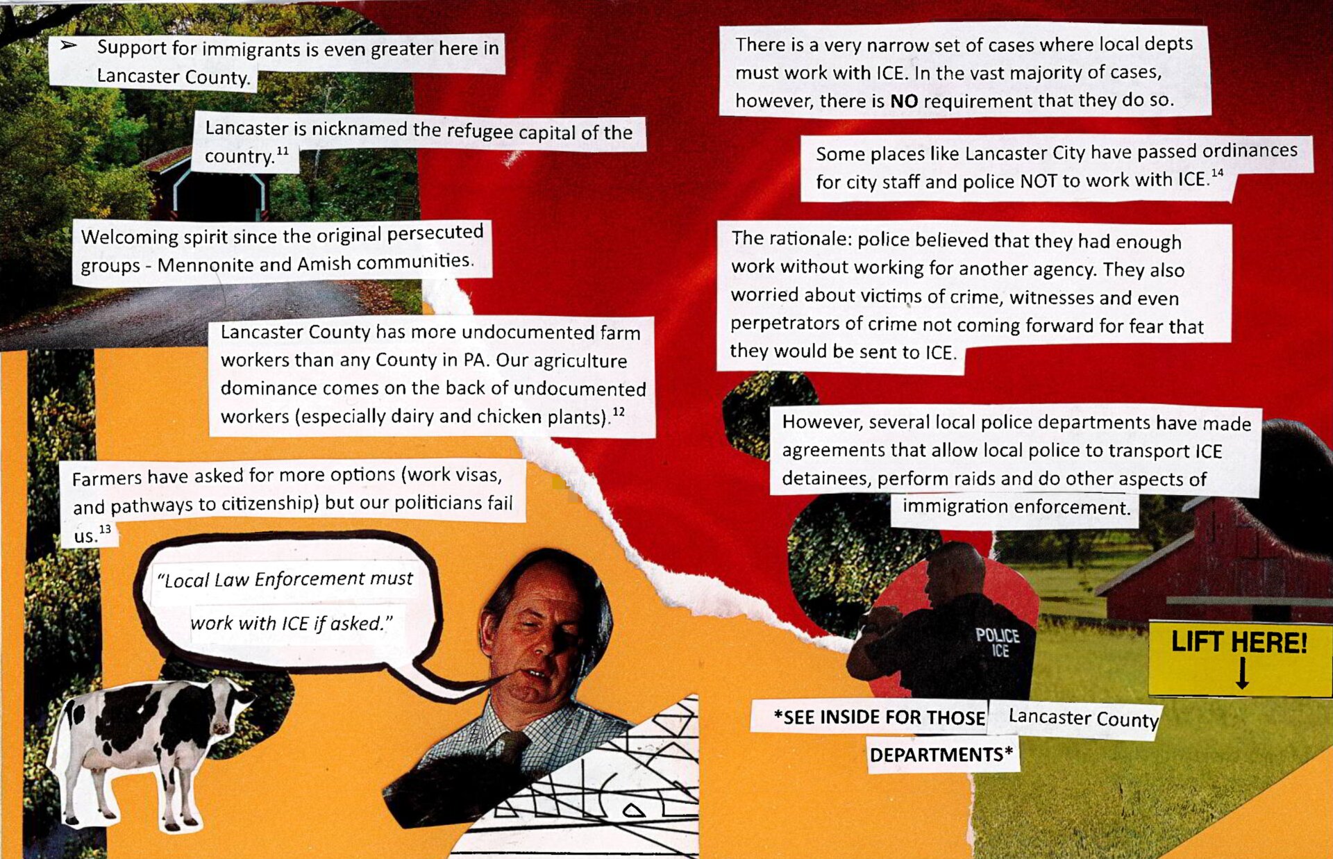 Lancaster County immigration facts - local law enforcement and ICE